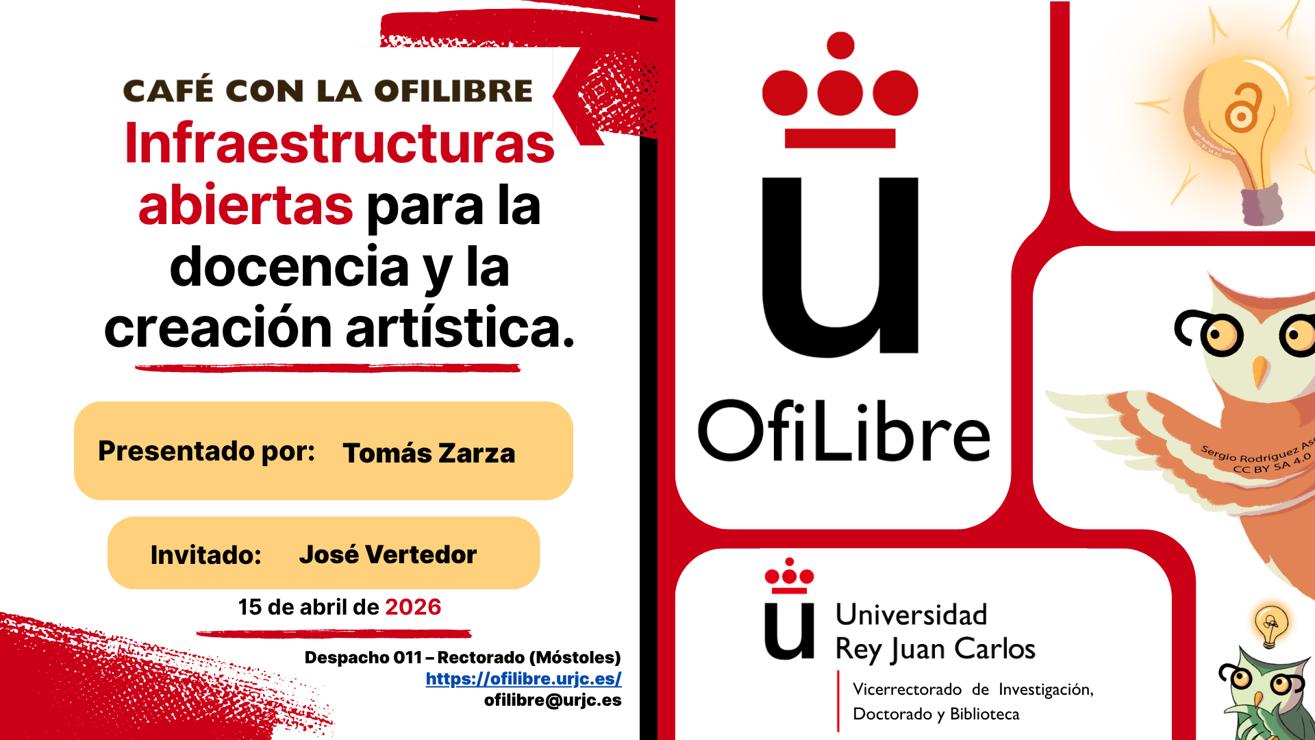 Infraestructuras abiertas para la docencia y la creación artística - Café con Ofilibre